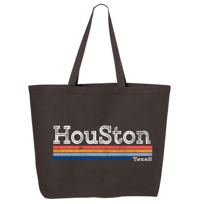 Retro Vintage 80s Style Houston Texas Logo 25L Jumbo Tote