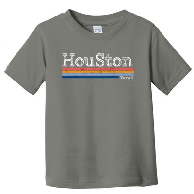 Retro Vintage 80s Style Houston Texas Logo Toddler T-Shirt