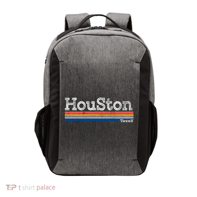 Retro Vintage 80s Style Houston Texas Logo Vector Backpack