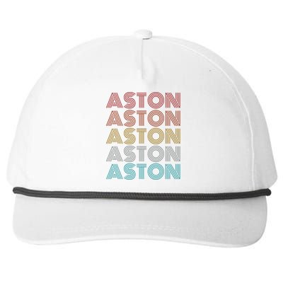 Retro Vintage Aston Snapback Five-Panel Rope Hat