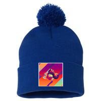 Retro Vintage Aesthetic Blueberry Gift Pom Pom 12in Knit Beanie