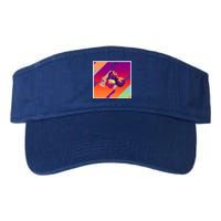 Retro Vintage Aesthetic Blueberry Gift Valucap Bio-Washed Visor