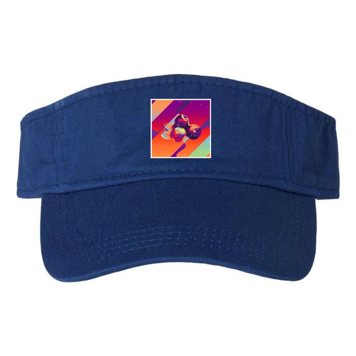 Retro Vintage Aesthetic Blueberry Gift Valucap Bio-Washed Visor