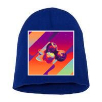 Retro Vintage Aesthetic Blueberry Gift Short Acrylic Beanie