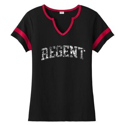 Regent Vintage Arch Logo University Sports Style Ladies Halftime Notch Neck Tee