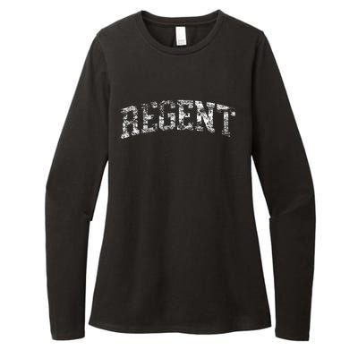 Regent Vintage Arch Logo University Sports Style Womens CVC Long Sleeve Shirt