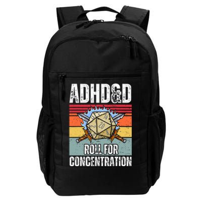 Retro Vintage Adhd&D Roll For Concentration Daily Commute Backpack