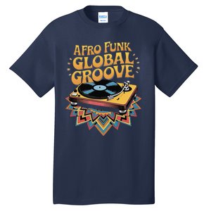 Retro Vinyl Afro Soul Music Groove Funky 70s Tall T-Shirt