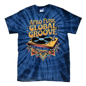 Retro Vinyl Afro Soul Music Groove Funky 70s Tie-Dye T-Shirt