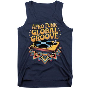 Retro Vinyl Afro Soul Music Groove Funky 70s Tank Top