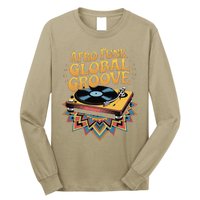 Retro Vinyl Afro Soul Music Groove Funky 70s Long Sleeve Shirt