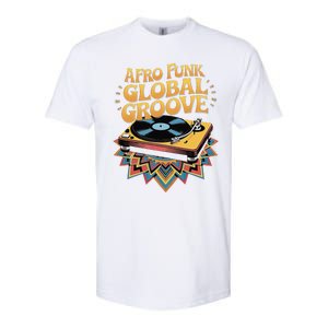 Retro Vinyl Afro Soul Music Groove Funky 70s Softstyle CVC T-Shirt