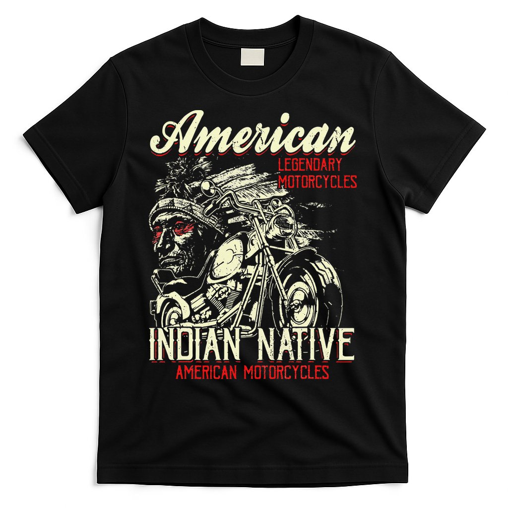 Retro Vintage American Motorcycle Indian for Old Biker T-Shirt