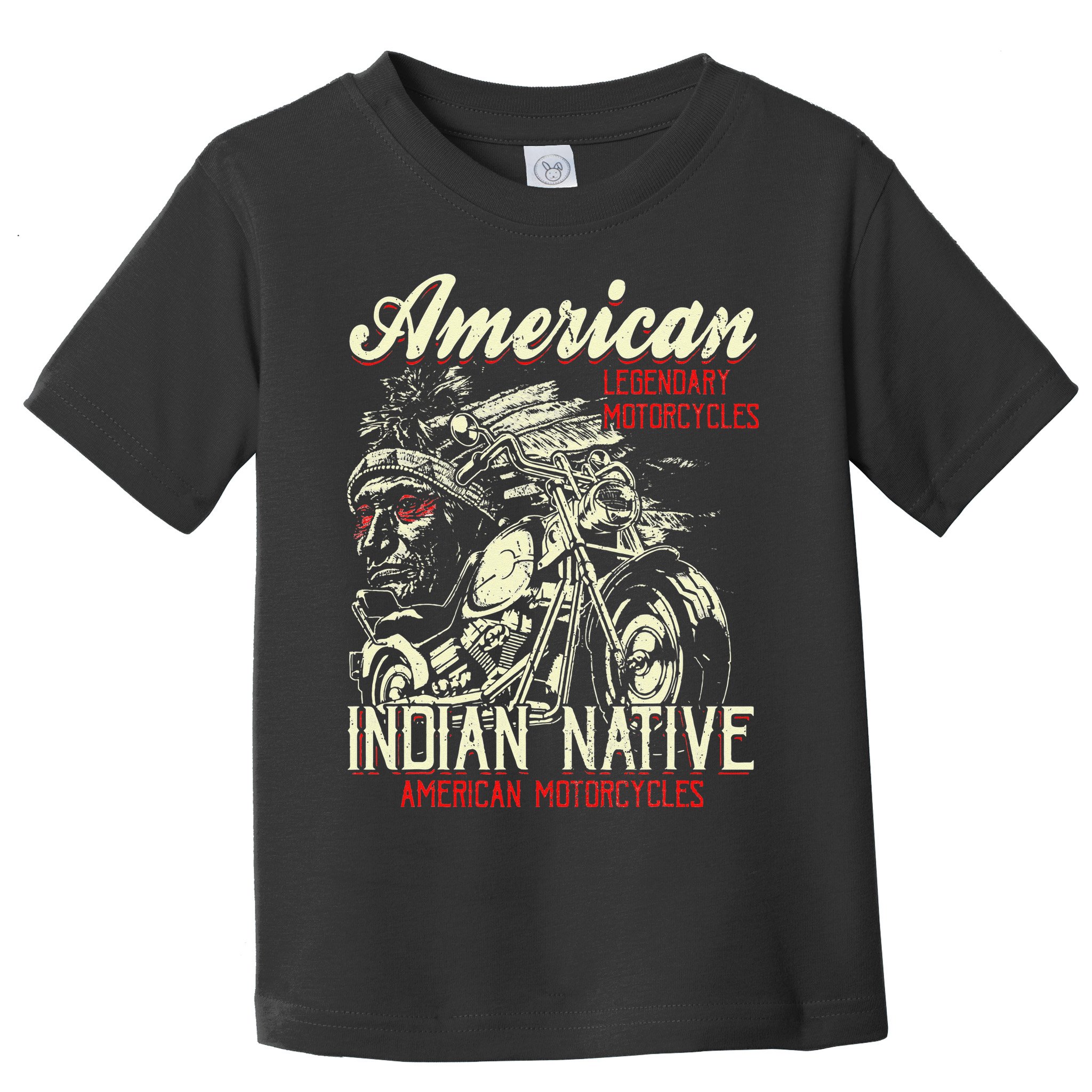 Retro Vintage American Motorcycle Indian for Old Biker Toddler T-Shirt