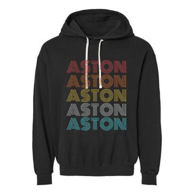 Retro Vintage Aston Garment-Dyed Fleece Hoodie