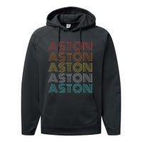 Retro Vintage Aston Performance Fleece Hoodie