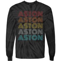 Retro Vintage Aston Tie-Dye Long Sleeve Shirt