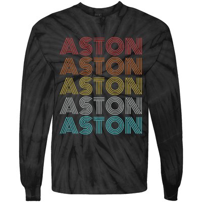 Retro Vintage Aston Tie-Dye Long Sleeve Shirt