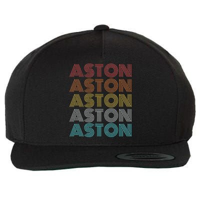 Retro Vintage Aston Wool Snapback Cap