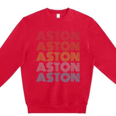 Retro Vintage Aston Premium Crewneck Sweatshirt