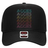 Retro Vintage Aggies High Crown Mesh Back Trucker Hat