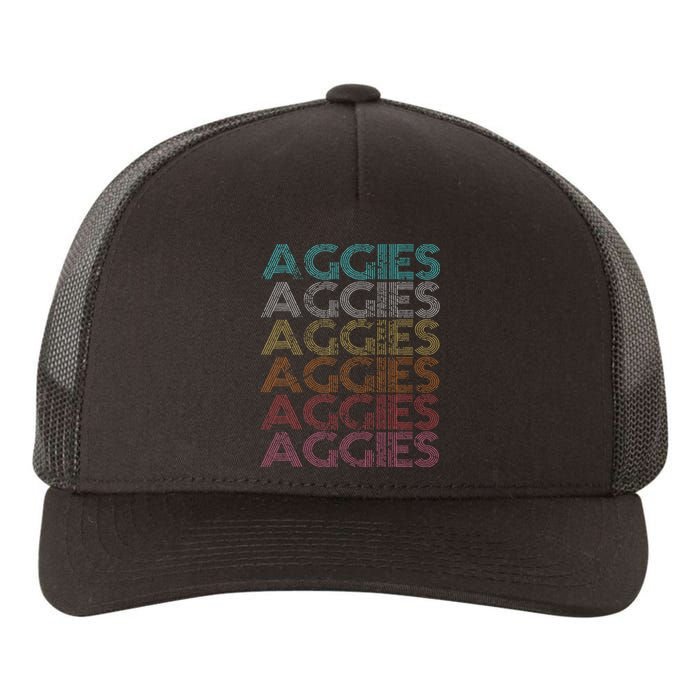 Retro Vintage Aggies Yupoong Adult 5-Panel Trucker Hat