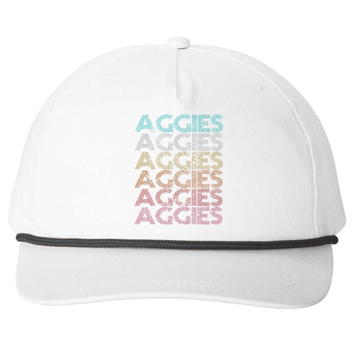 Retro Vintage Aggies Snapback Five-Panel Rope Hat