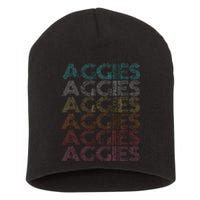 Retro Vintage Aggies Short Acrylic Beanie