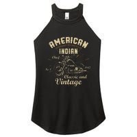 Retro Vintage American Motorcycle I.N.D.I.A.N Women's Perfect Tri Rocker Tank