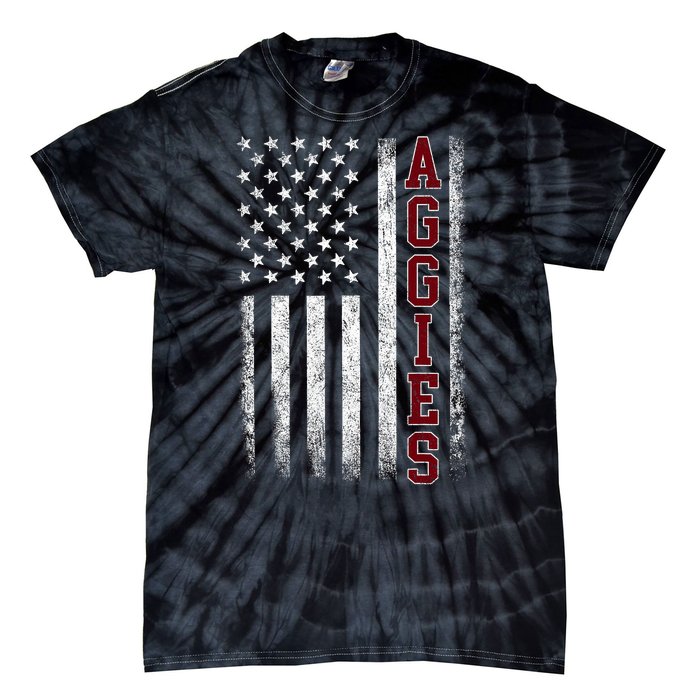 Retro Vintage Aggies Tie-Dye T-Shirt