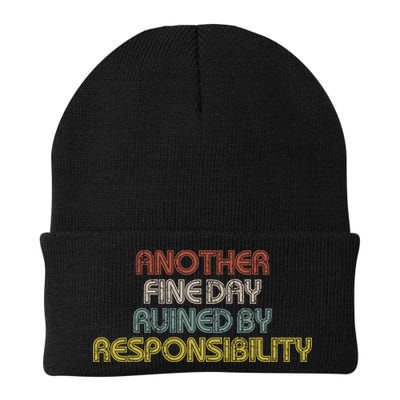 Retro Vintage Another Fine Day Ruined By Responsibility Beanie