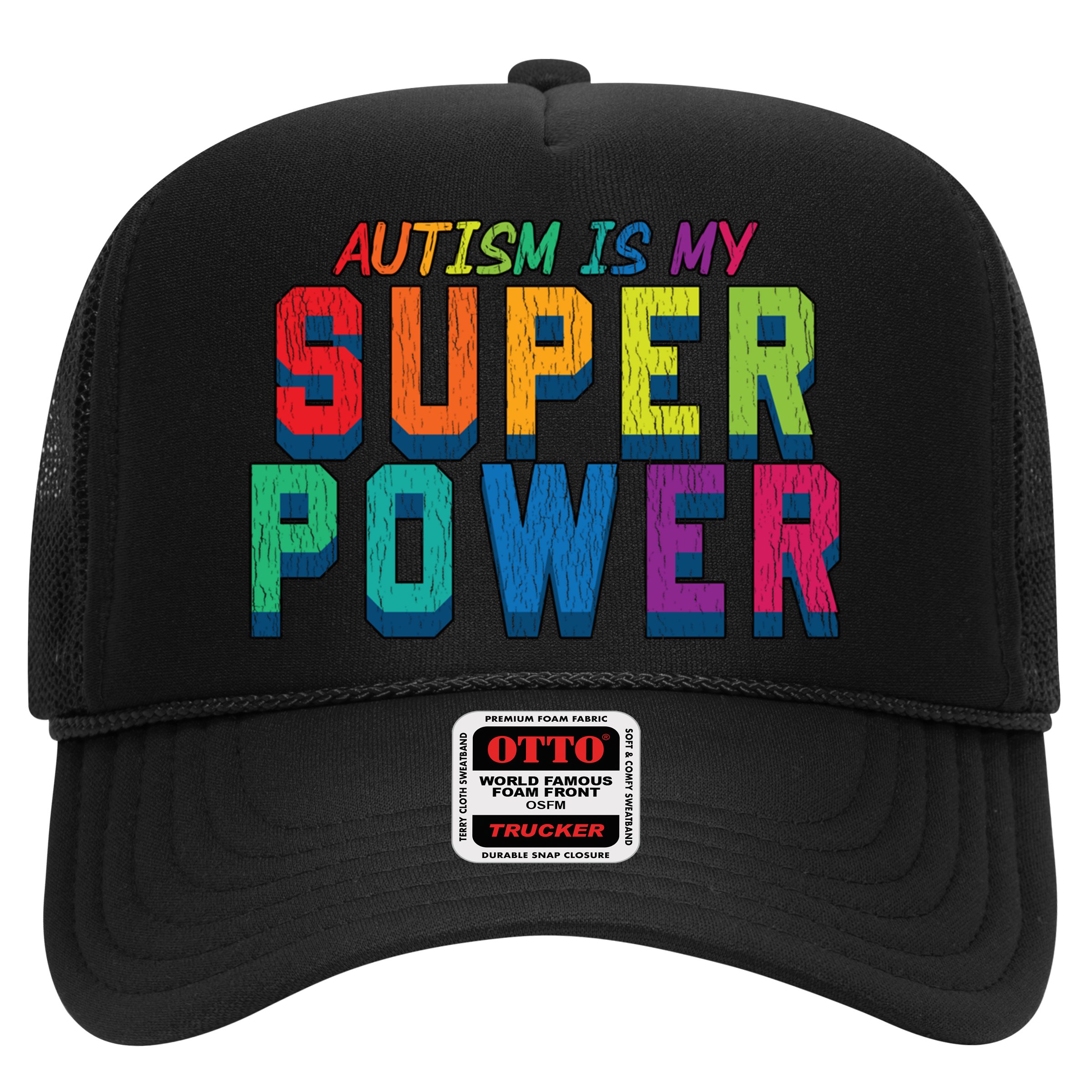 Retro Vintage Autism Is My Super Power Autistic Meaningful Gift Hat