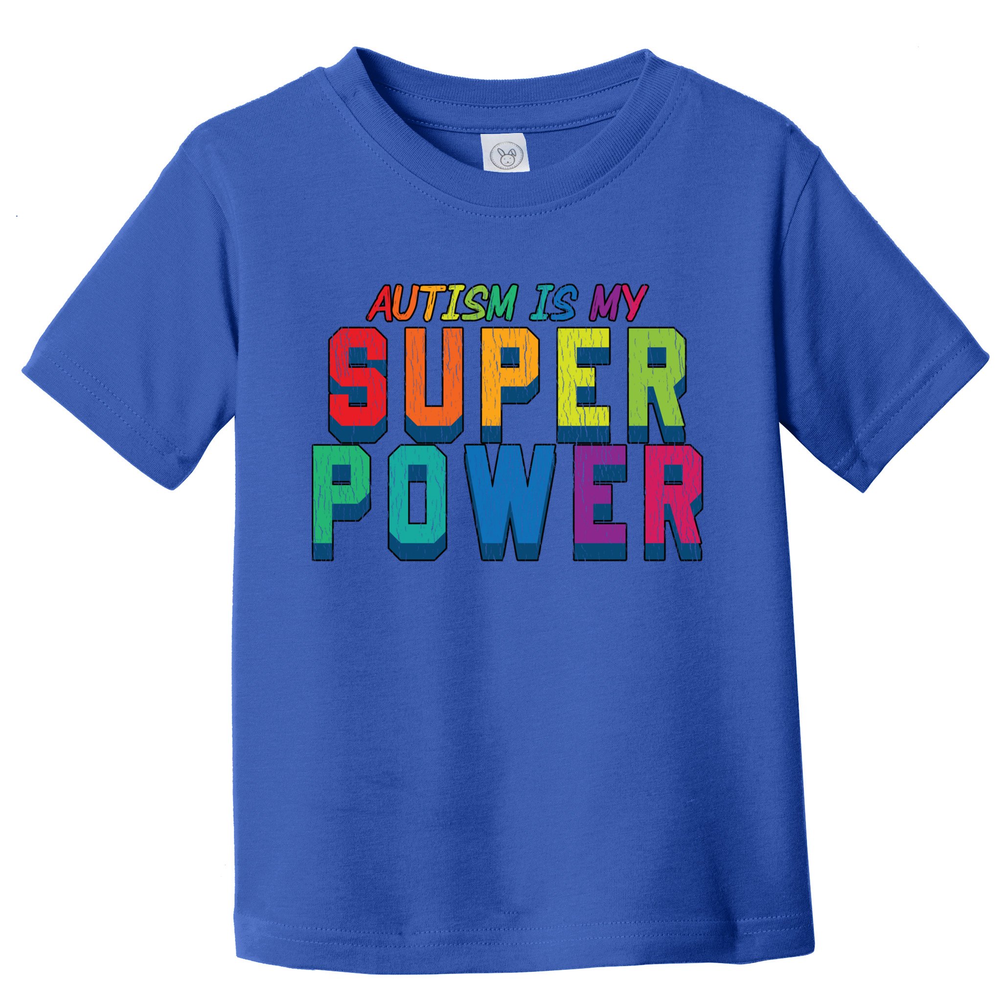 Retro Vintage Autism Is My Super Power Autistic Meaningful Gift Toddler T-Shirt