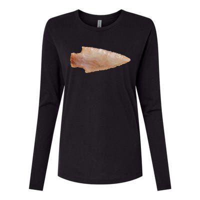 Retro Vintage Artifact Arrowhead Hunter Womens Cotton Relaxed Long Sleeve T-Shirt