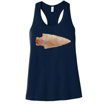 Retro Vintage Artifact Arrowhead Hunter Women's Racerback Tank