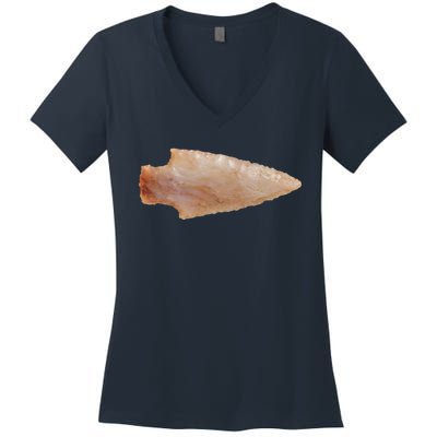 Retro Vintage Artifact Arrowhead Hunter Women's V-Neck T-Shirt