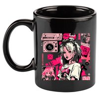 Retro Vaporwave Aesthetic 90s Egirl Japanese Art 11oz C Handle Ceramic Mug
