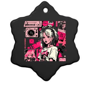 Retro Vaporwave Aesthetic 90s Egirl Japanese Art Ceramic Star Ornament