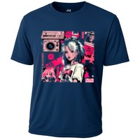 Retro Vaporwave Aesthetic 90s Egirl Japanese Art Cooling Performance Crew T-Shirt