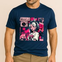 Retro Vaporwave Aesthetic 90s Egirl Japanese Art Cooling Performance Crew T-Shirt