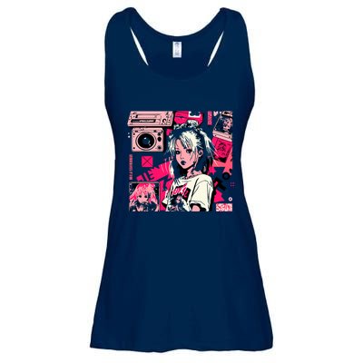 Retro Vaporwave Aesthetic 90s Egirl Japanese Art Ladies Essential Flowy Tank