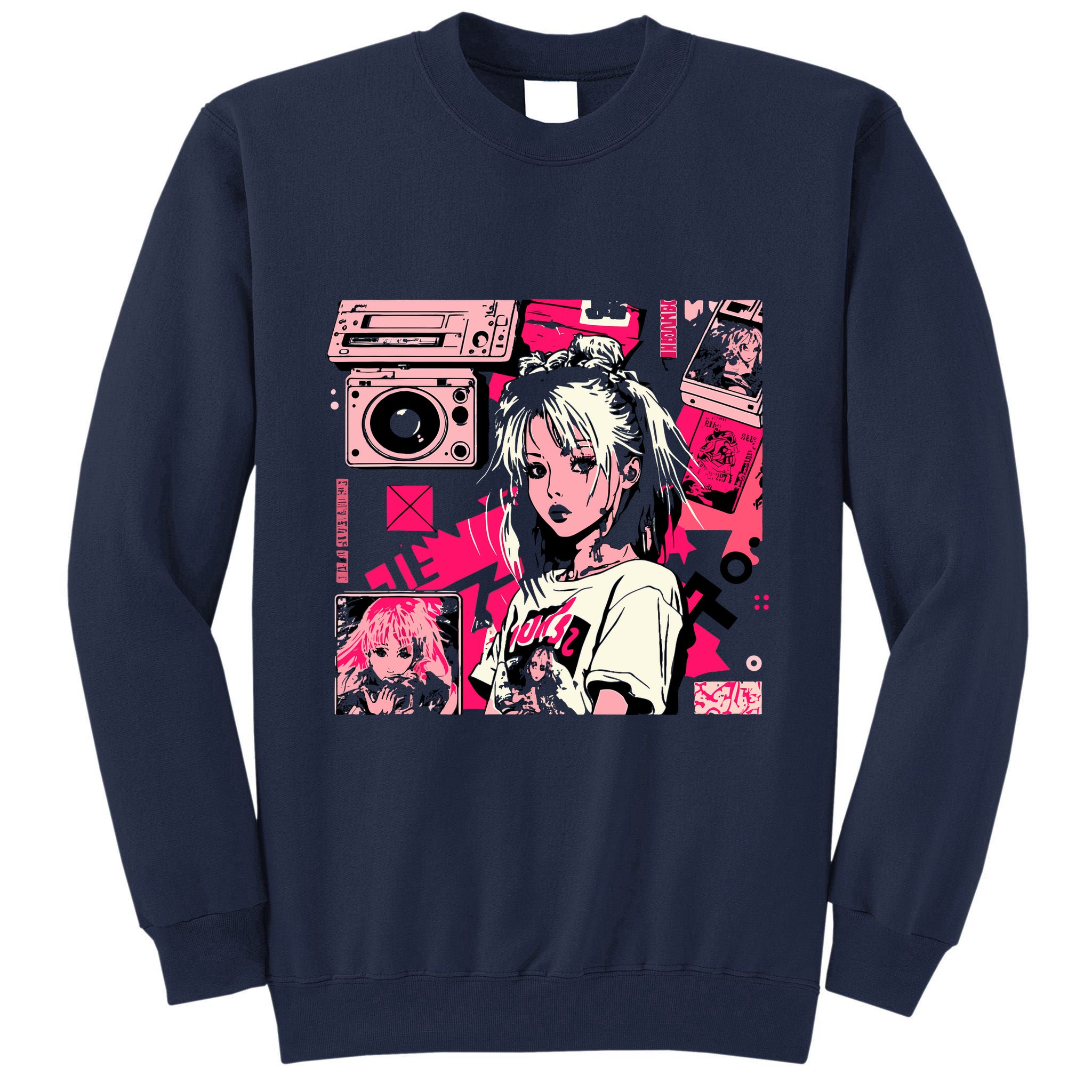 Retro Vaporwave Aesthetic 90s Egirl Japanese Art Tall Sweatshirt