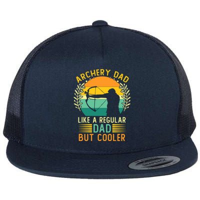 Retro Vintage Archery Dad Father's Day Archering Daddy Meaningful Gift Flat Bill Trucker Hat