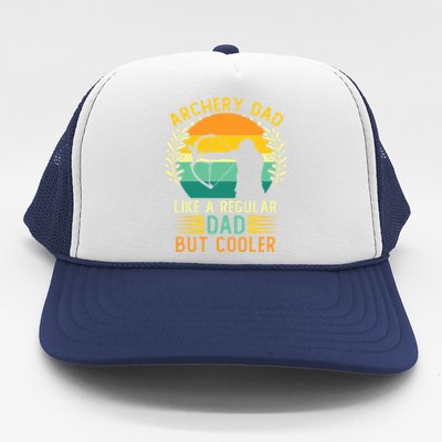 Retro Vintage Archery Dad Father's Day Archering Daddy Meaningful Gift Trucker Hat