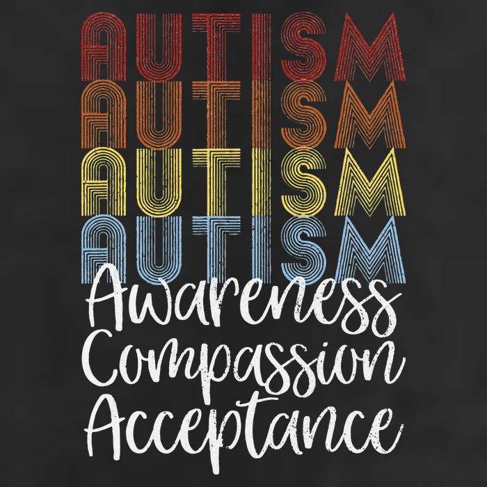 Retro Vintage Autism Awareness With Distressed Text Tumbler