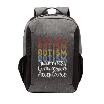 Retro Vintage Autism Awareness With Distressed Text Vector Backpack