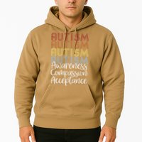 Retro Vintage Autism Awareness With Distressed Text Hoodie