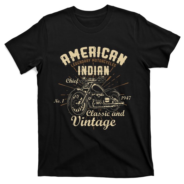 Retro Vintage American For Old Biker T-Shirt