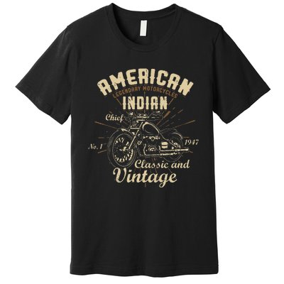 Retro Vintage American For Old Biker Premium T-Shirt