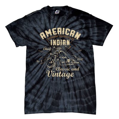 Retro Vintage American For Old Biker Tie-Dye T-Shirt